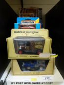 Thirty Matchbox diecast model vehicles including SuperKings, G-8 Action Pack, Models of Yesteryear,