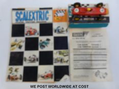 Tri-ang Scalextric model Porsche racing car with red body, in original box with leaflet.