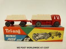Tri-ang Minic Push and Go model Cement Lorry and Trailer