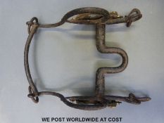 A 19th century Twelfth Lancers horse bridle,