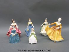 Royal Doulton figurines Southern Belle, Elegance, Melanie, Kirsty,