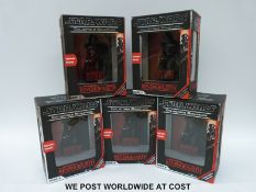 Five Code 3 Collectibles Star Wars Movie Poster Sculpture action figures,