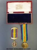 WWI medal awarded to 67410 PTE H.