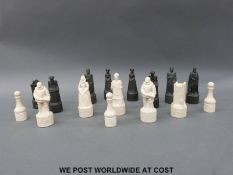 A quantity of Beneagles Whisky chess pieces