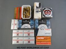 Eighty-nine 30-30 bullets together with forty-nine .