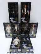 Eight Kenner Star Wars Collector Series action figures, Obi-Wan Kenobi, three Darth Vader,