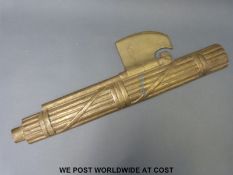 A cast Italian Fascist building adornment,