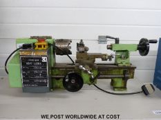 A Chester model maker's engineering lathe and extra chuck jaws,