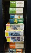 Sixteen FROG 1:72 scale model aircraft kits, all in original boxes.
