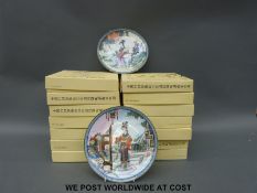 Fourteen Chinese limited edition collector's plates in boxes