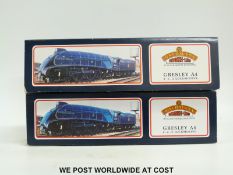 Two Bachmann 00 gauge BR 4-6-2 Gresley A4 Pacific Class locomotives,