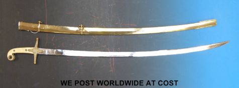 A reproduction British Marmeluke 1831 pattern general's sword marked Hobson & Sons London,