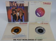 Four bags containing approximately 1000x 45rpm records. Various genres.