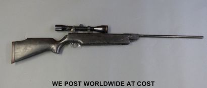 Weirauch HW80 .177 air rifle with 4x40 scope, NVSN.