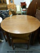 A retro Mackintosh extending table and chairs (D110 x H77cm)