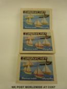 Three Camphor-Craft self propelling miniature ships/boats,