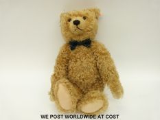 Steiff Original Blond 55 Henderson Teddy Bear with blonde mohair, jointed limbs,