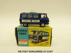 Corgi Toys diecast model Commer Police Van with Flashing Light, 464, in original box.