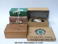 Six wooden jigsaw puzzles including football themed 'A Good Pass', 'Don't Make a Noise',