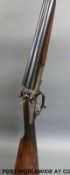 Samuel Smallwood & Son 12 bore side by side hammer action shotgun with blued underlever and hammers,