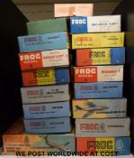 Seventeen FROG 1:72 scale model aircraft kits, all in original boxes.