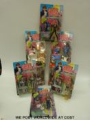 Six McFarlane Toys Austin Powers action figures, together with two Movie Headlines XL figures,