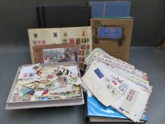 A box of all-world stamps,