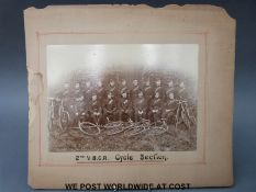 Four photos circa 1900-1905 of the Gloucestershire Regiment Volunteer Battalion,