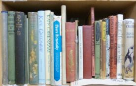 Selected illustrated books to include Robinson Crusoe with coloured plates, Edward Lear,