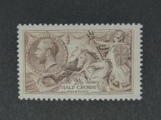 GB 1918 2s6d Seahorse mint SG 415
