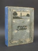An Edwardian postcard album to include India, street scenes of Jeypore and Bombay, cotton cart,