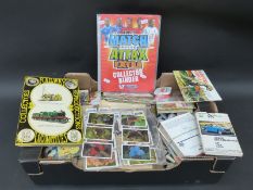 A quantity of cigarette cards and collector's cards,