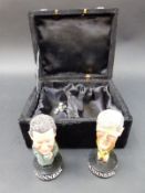 Two Guinness battery operated television radio presenters/pundits Jimmy Hill and John Motson