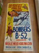 A vintage film poster for 'Bombers B-52' starring Natalie Wood and Karl Malden c1957 (approximate