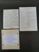 A typed list of wedding gifts presented to their Royal Highnesses Prince Charles and Princess Diana