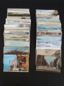 A collection of UK postcards to include Cambridge, Flatford, Bath,