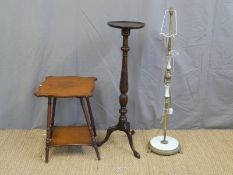 A 19thC mahogany jardiniere, stand,