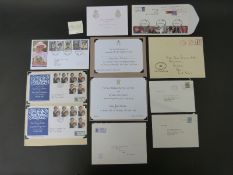 A collection of Royal ephemera comprising two invitations for 16th July 1981,