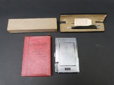 A cased Ronson lighter pen and a kincraft lighter case in box