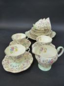 A quantity of Foley tea ware