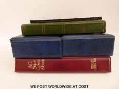 Three albums of St Vincent first day covers and a stockbook of mainly St Vincent QEII stamps