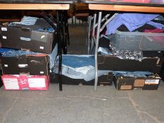 Seven boxes of jeans/trousers, some with TU, F&F, River Island,