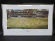 A 1989 Ashes Lord's Test signed limited edition print,