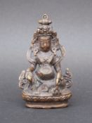 A Chinese bronze figure,