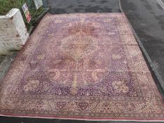 A very large Persian style carpet.