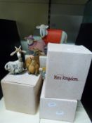 A collection of boxed 'Ewe and Me' Border Fine Arts figures together with 'Mini Kingdom Farm