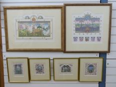 Six various Fiona Owen signed limited edition prints each from an edition of 750,