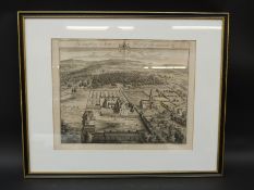Jan Kip later 17th/early 18thC engraving 