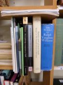 A collection of works on composers to include Sebelias, Verdi,