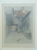 Cecil Aldin signed print with blind stamp 